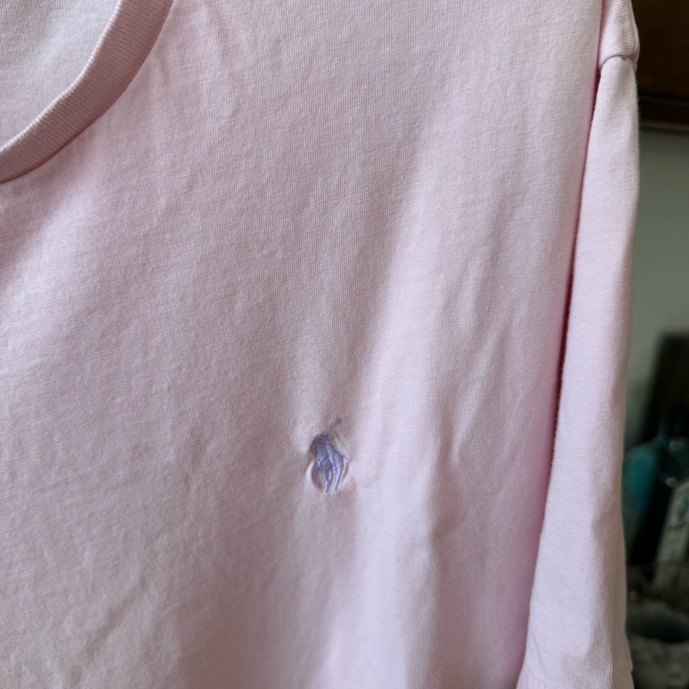 Polo Ralph Lauren Light Pink Crewneck Tee - Picture 6 of 8